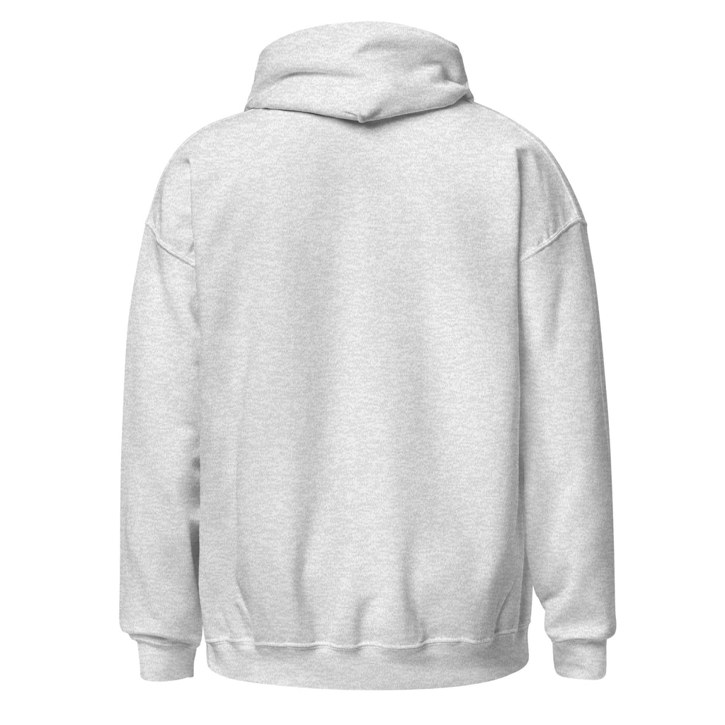 Back view of Unisex Hoodie showcasing the soft, cozy fabric and stylish double-lined hood design.