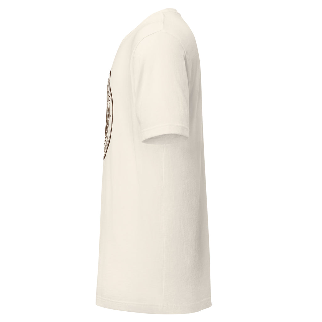 Side view of a Unisex t-shirt showcasing its lightweight fabric and comfortable fit.